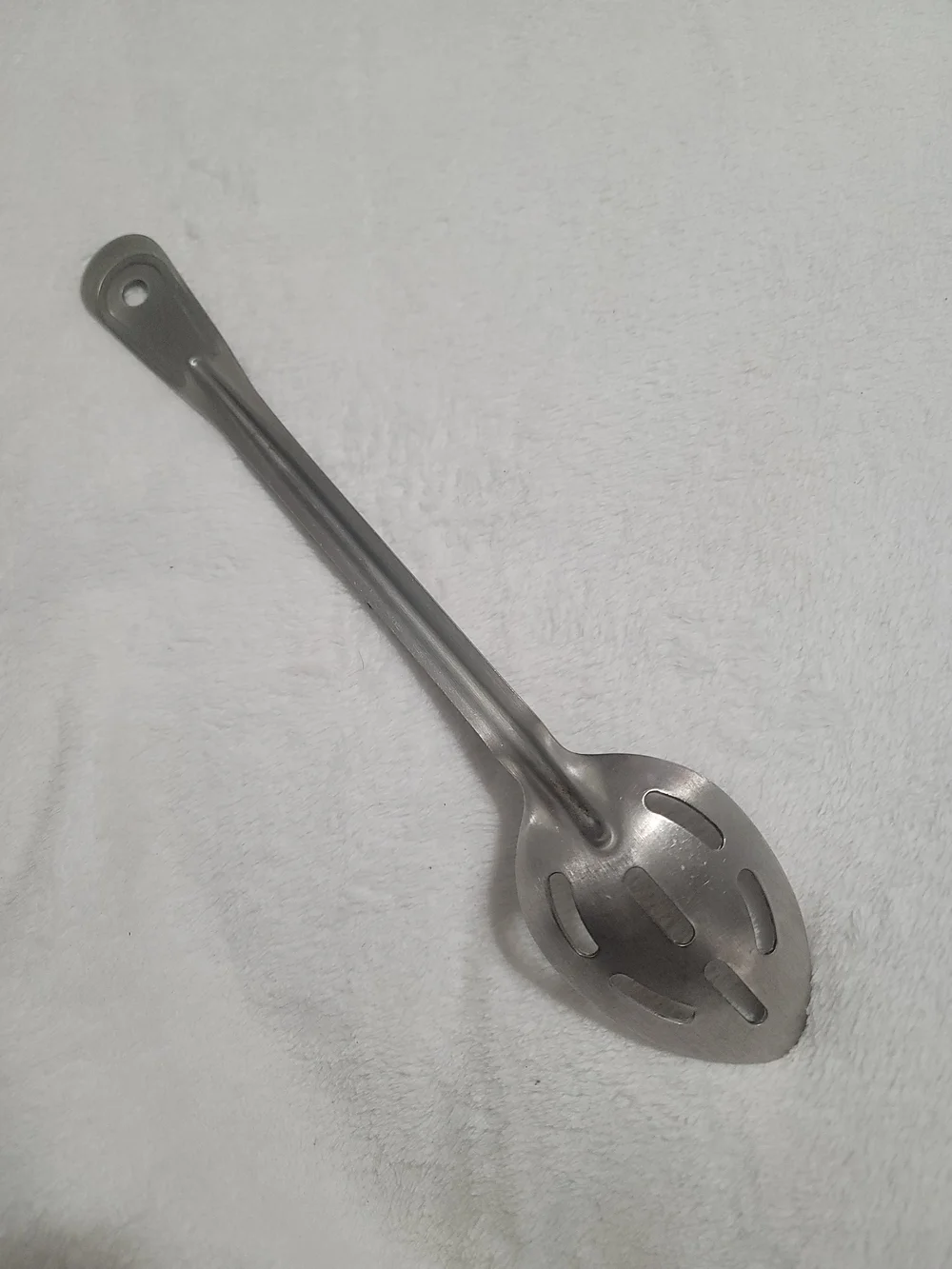 Vintage Large Stainless Steel Cooking Slotted Spoon Great Usable Rare Htf‎ NSF